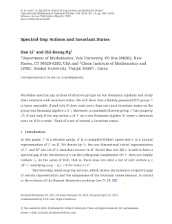 Spectral Gap Actions and Invariant States