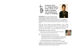 Celebration of Saint Bakhita 2014 - Religious in Europe Networking