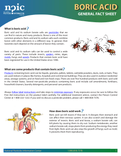 boric acid - National Pesticide Information Center