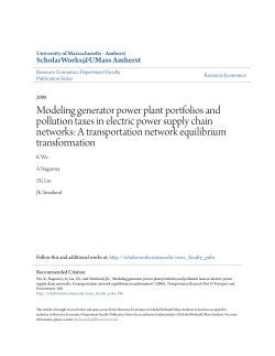 Modeling generator power plant portfolios and pollution taxes in