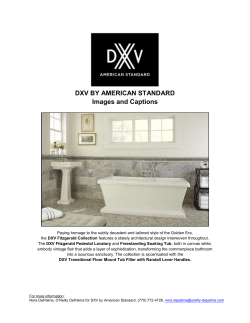 DXV BY AMERICAN STANDARD Images and Captions