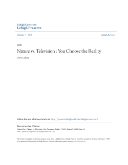 Nature vs. Television : You Choose the Reality