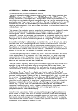 APPENDIX 3.4.3 - Auckland retail growth