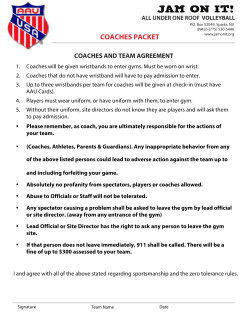coaches packet - Jam On It Volleyball