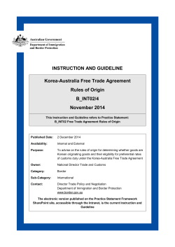 Korea-Australia free trade agreement