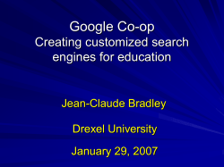 GoogleCoopWorkshop