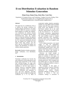 Even Distribution Evaluation in Random Stimulus Generation