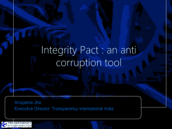 Integrity Pact: Why Sign
