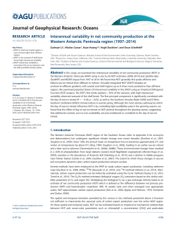 Interannual variability in net community production at the Western