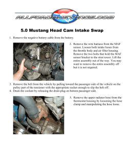 To get upper and lower intake off