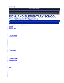 Gases in Balance - Richland Elementary School