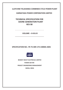 technical specification for ozone generation plant rev 00
