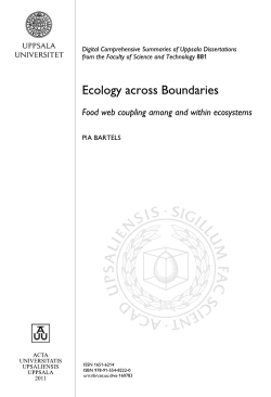 Ecology across Boundaries: Food web coupling among and within