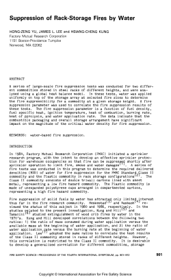 Suppression of Rack-Storage Fires by Water 977