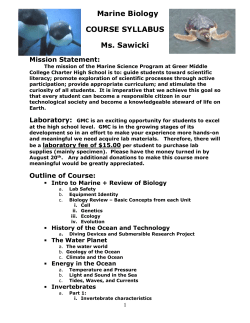 Honors Biology - Greer Middle College