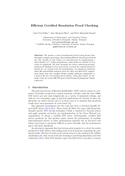 Efficient Certified Resolution Proof Checking