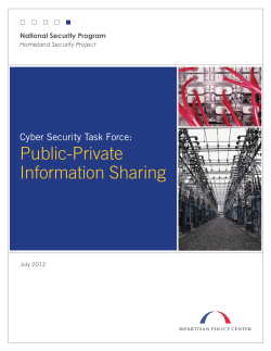 Public-Private Information Sharing