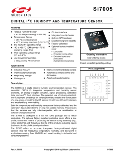 Si7005 - Silicon Labs