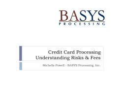 BASYS Credit Card Processing Deck [Read