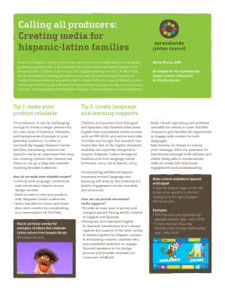Calling all producers: Creating media for Hispanic
