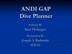 ANDI GAP Dive Planner - GAP