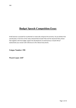 Does it develop Small Business in South Africa?