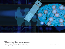 Thinking like a customer: Your cognitive future in the retail industry