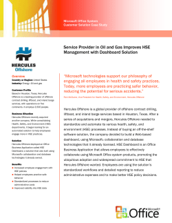 Service Provider in Oil and Gas Improves HSE