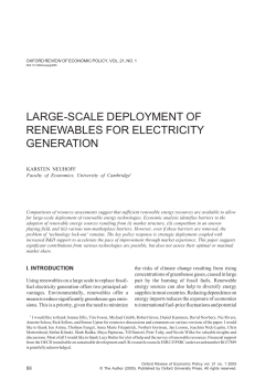 large-scale deployment of renewables for electricity generation