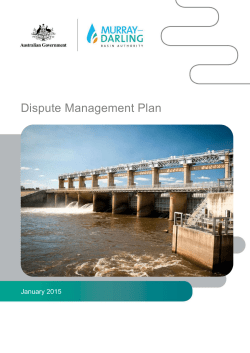 Dispute management plan - Murray