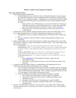 Cognitive and Language Development