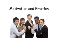 Motivation and Emotion