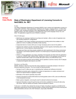 Unisys Case Study State of Washington Department of