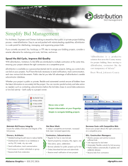 Simplify Bid Management