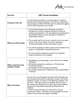 Role Description Template - Addiction Recovery Agency
