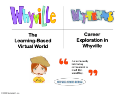 Career Exploration in Whyville
