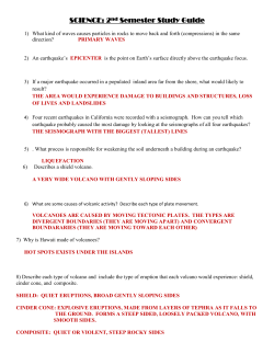 SCIENCE: 2 nd Semester Study Guide