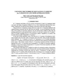 COUNTING THE NUMBER OF EQUIVALENCE CLASSES OF (w, F