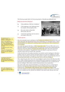The following sample SAQ is for the learning objective: Describe