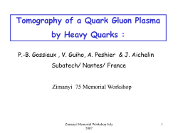 Tomography of a Quark Gluon Plasma by Heavy Quarks