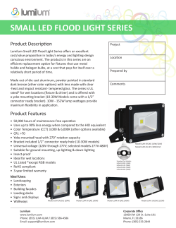 small led flood light series