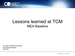 Amine Plant Utilization at TCM. Cycle 1.