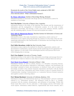 Zins Concepts of IS Definitions