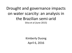 Drought and governance impacts on water scarcity: an analysis in
