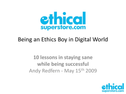EthicalSuperstore.Com Ltd
