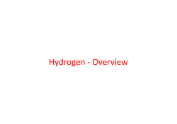 Hydrogen - Overview