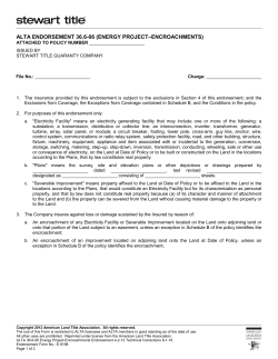 ALTA 36.6-06 Energy Project-Encroachments 4-2-12