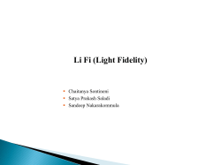 Li Fi(Light Fidelity)