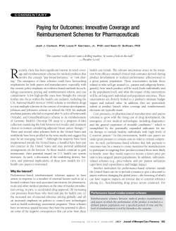 Paying for Outcomes: Innovative Coverage and