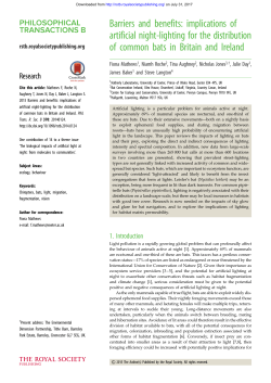 implications of artificial night-lighting for the distribution of common